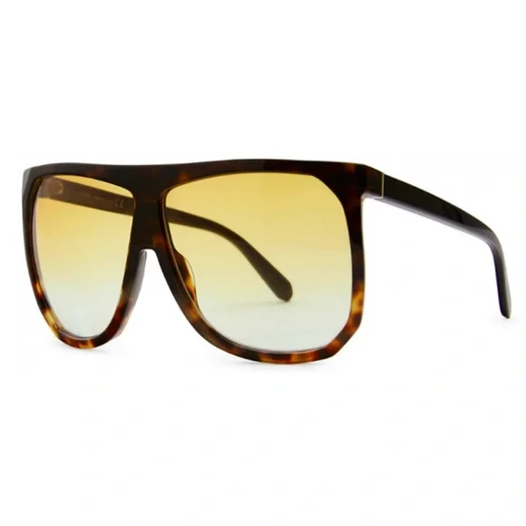 NEW LOEWE OVERSIZED SUNGLASSES LOEWE LW40001F 56E HAVANA YELLOW EYEWEAR LOEWE LW40001F 56E Dark Havana/Blonde Havana/Brown Gradient  main image 3
